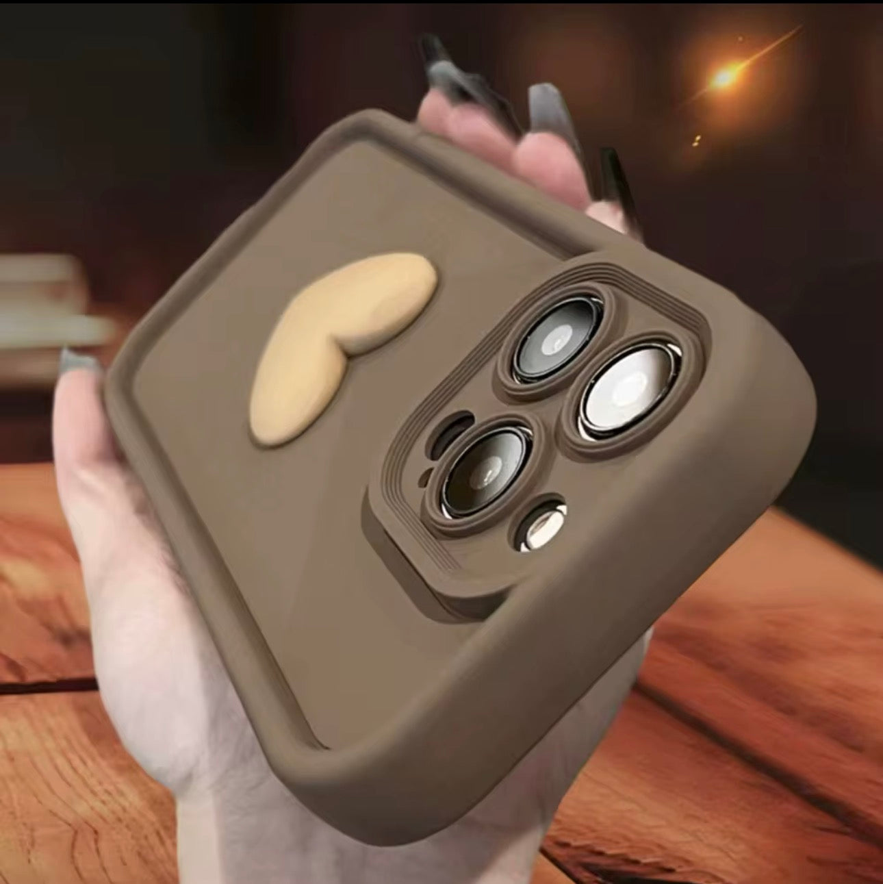 New design 3D love heart iPhone case